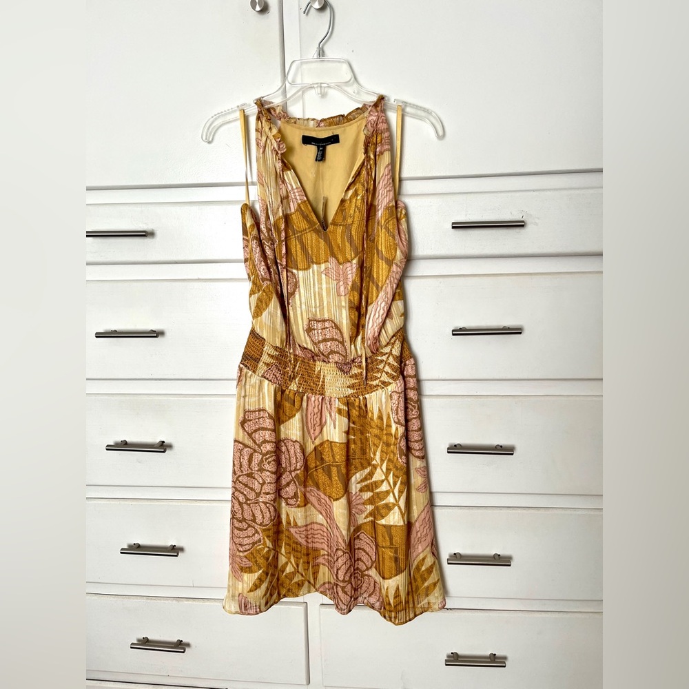 White House Black Market Floral Halter Neck Dress size 10 - Picture 6 of 13